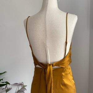 Hansen & Gretel silk backless mini dress